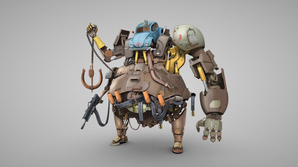 butcher 3d model