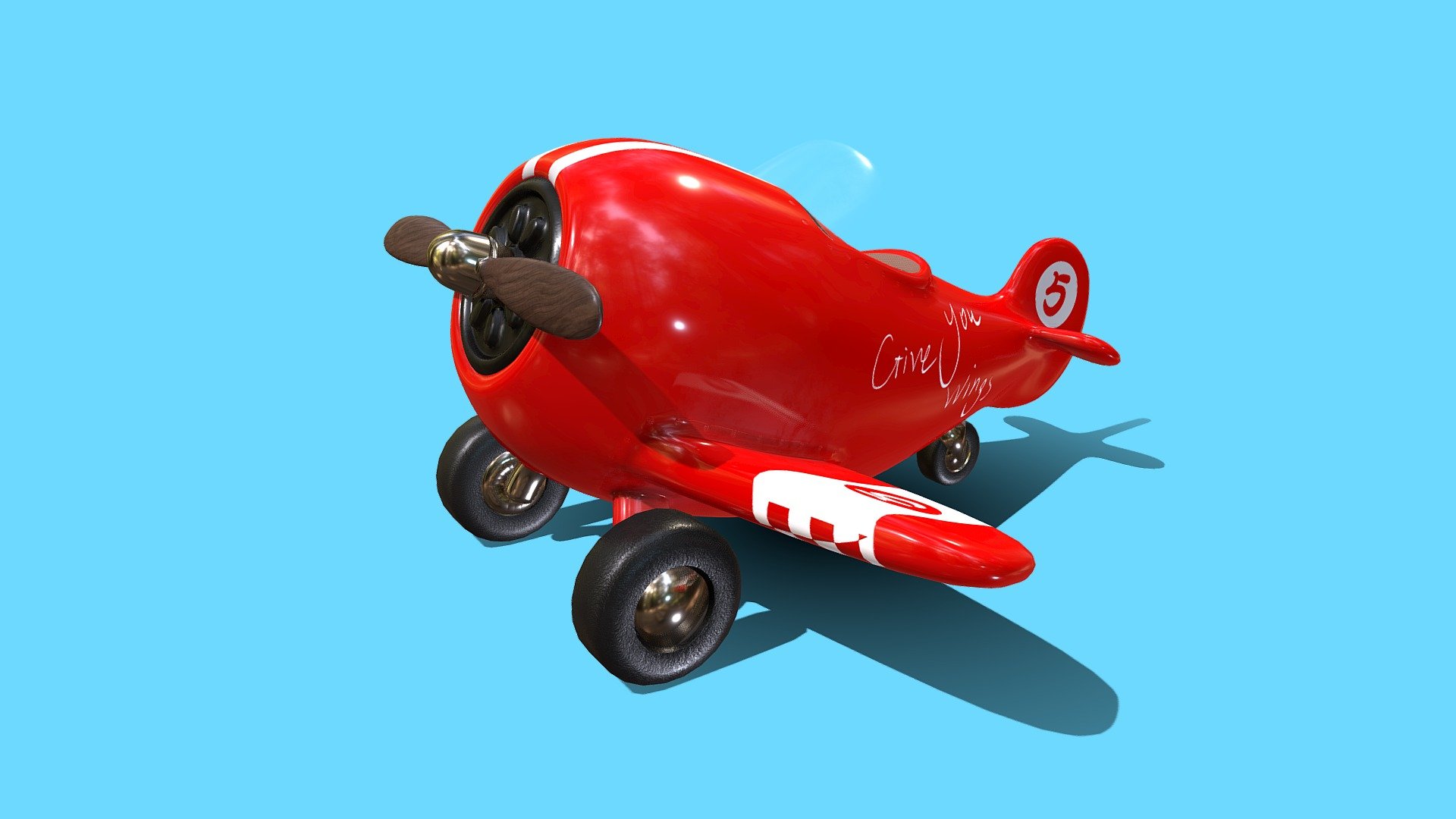 Cartoon airplane