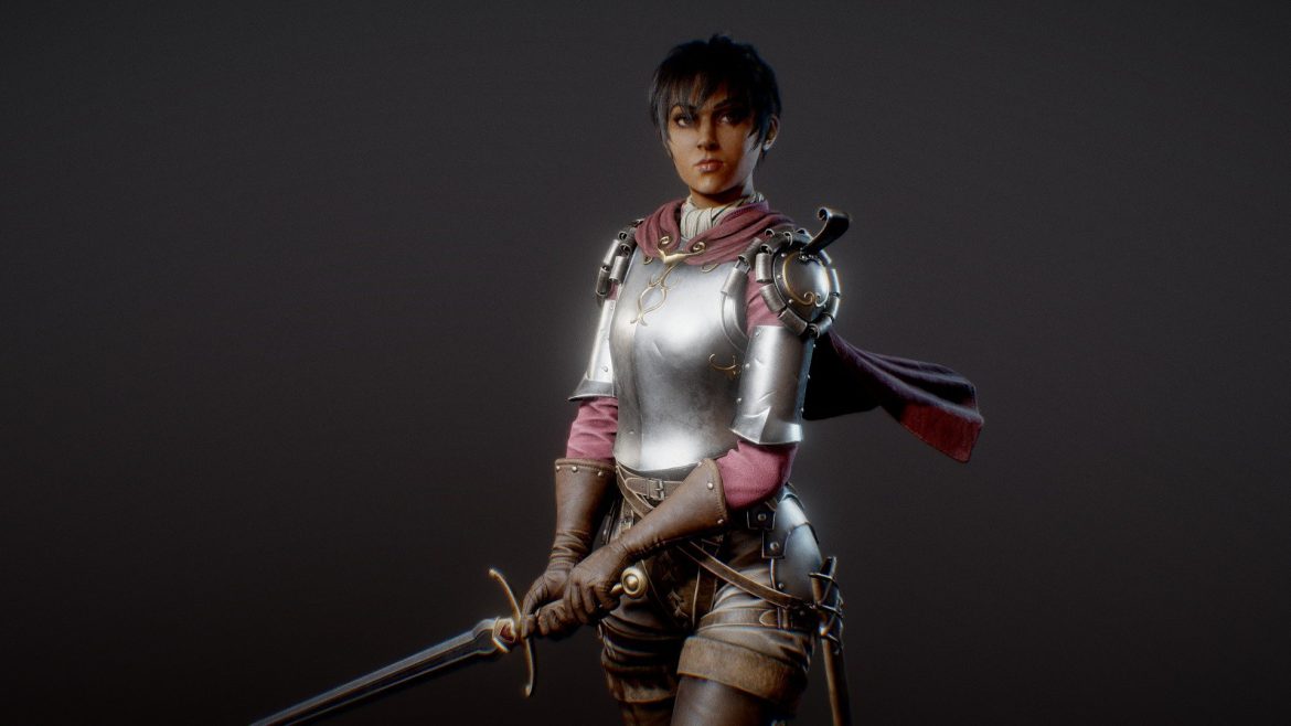 Casca Character 3d Model - Casca character 3d model, a fan art depiction from Berserk, showcasing detailed sculpting and textures for digital artists.
