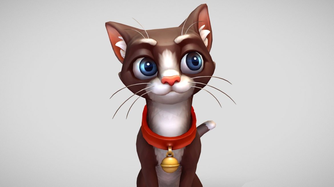 cat shorthair 3d model