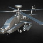 combat helicopter 3d model