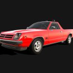 compact pickup 78 low poly model 3d model