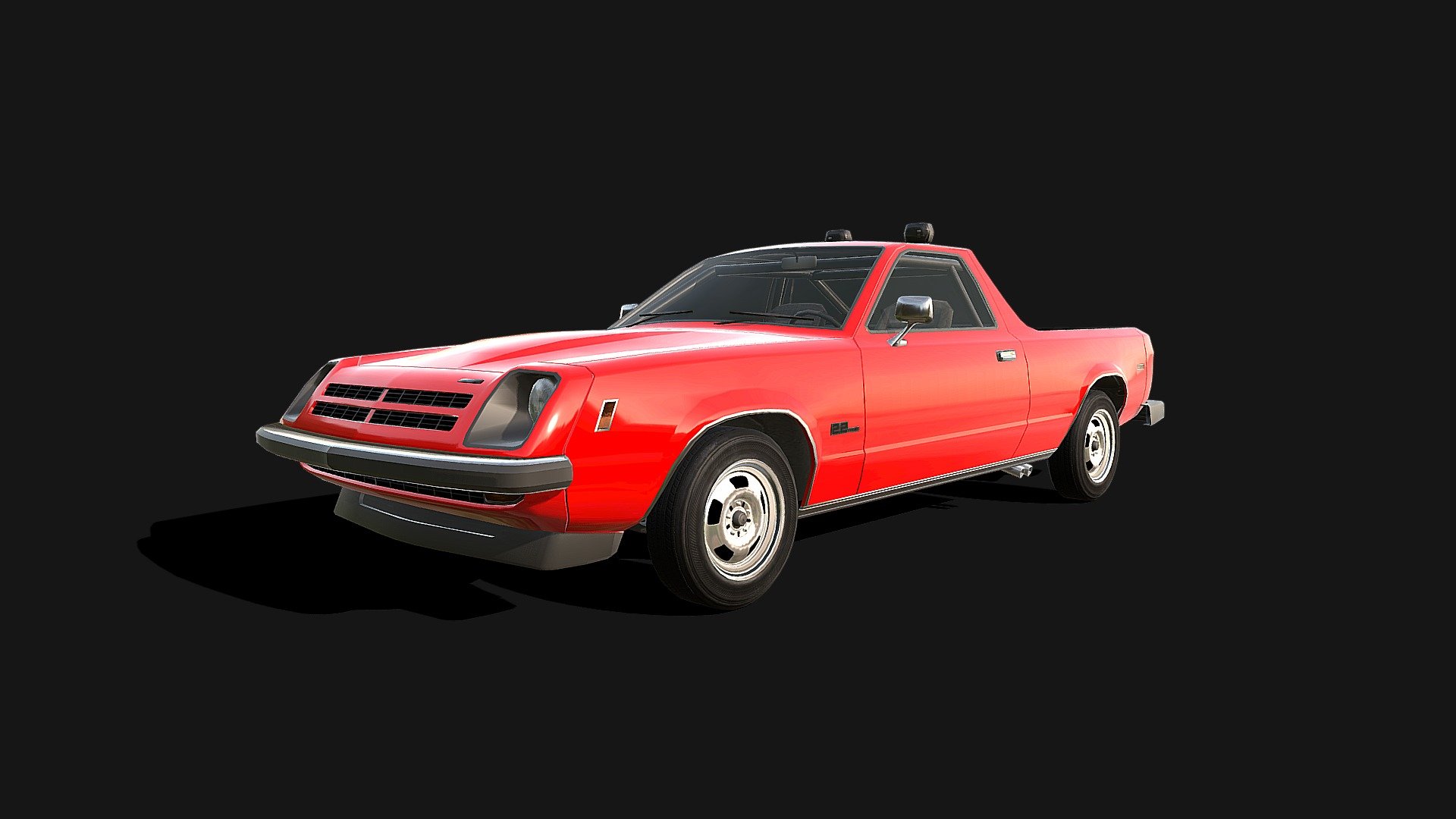 Compact Pickup ’78 – Low poly model