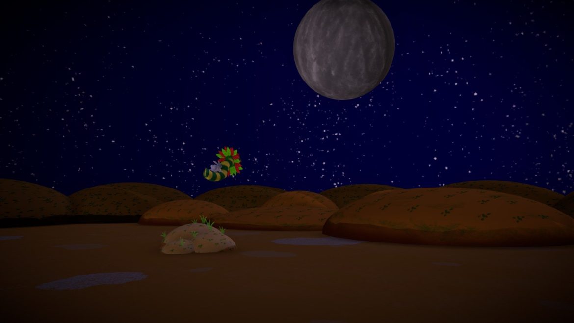conejo en la luna bunny on the moon 3d model