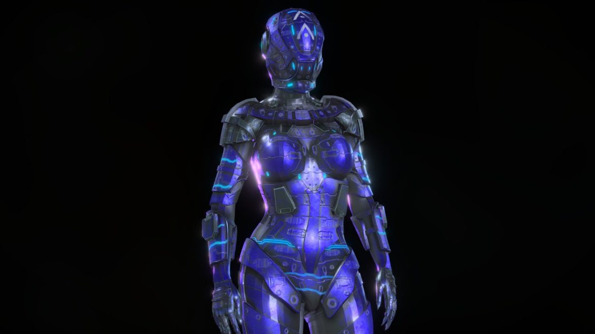 cyber soldier armor z45 by oscar creativo 3d model