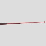 Devil Tail 3d Model - Sleek devil tail 3d model with grey and red gradient textures