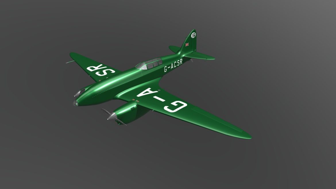 dh88 comet 3d model