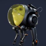 draft sci fi toad coursework xyz school 3d model