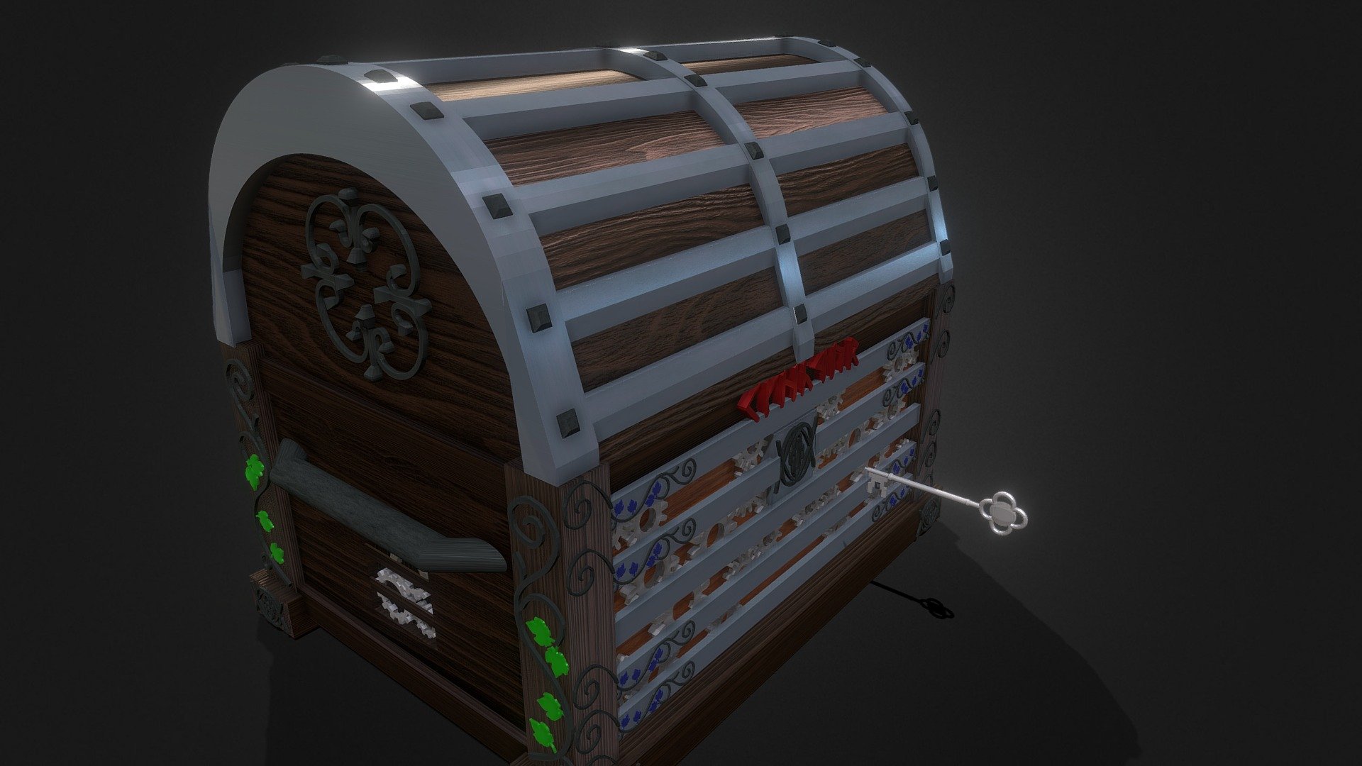 Dwarf treasure chest deep3dsea
