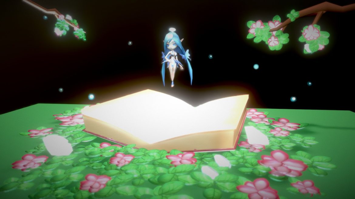 enchanted book 3d model