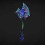 fantasy axe 3d model