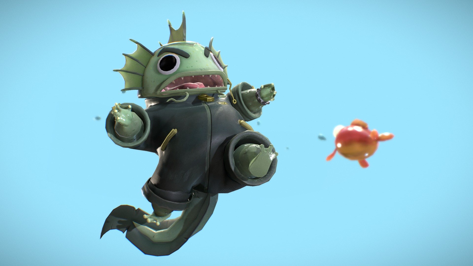 Fish getting smashed