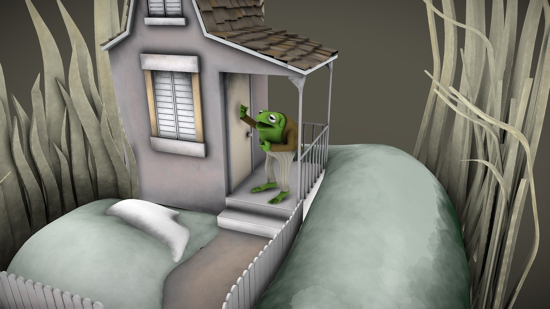 “Frog and Toad Are Friends” Diorama