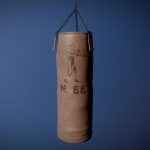 game art boxing bag 3d model