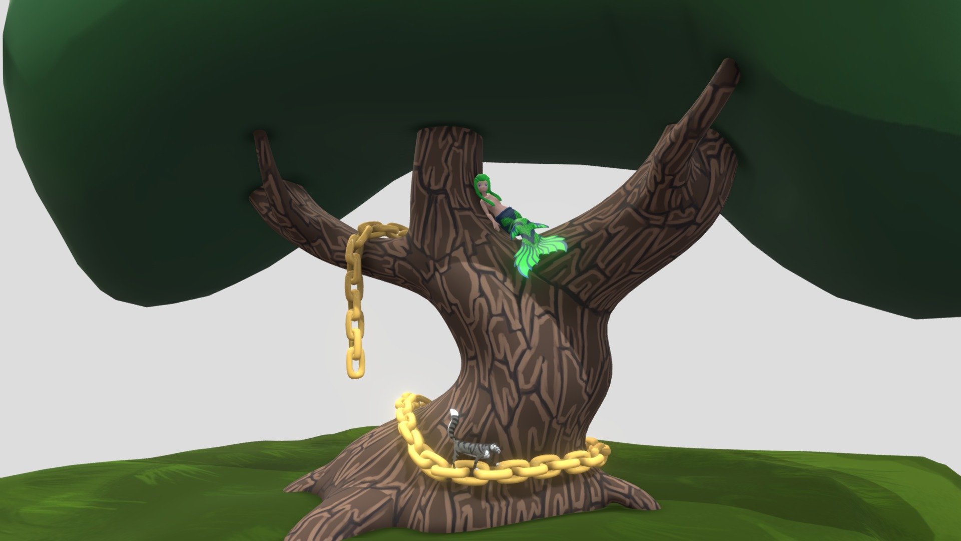 Green Oak and The Wise Cat