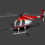 Helicopter Low-poly