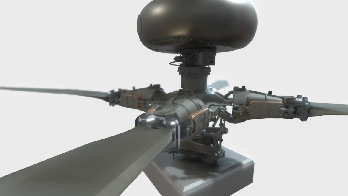 helicopter rotor 3d model