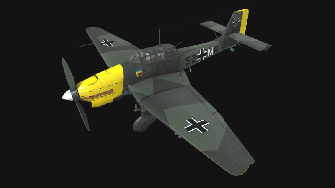 junkers ju 87b stuka 3d model