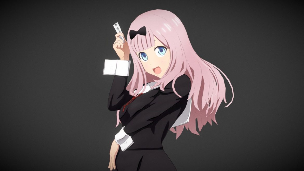 kaguya sama love is warfujiwara chika 3d model