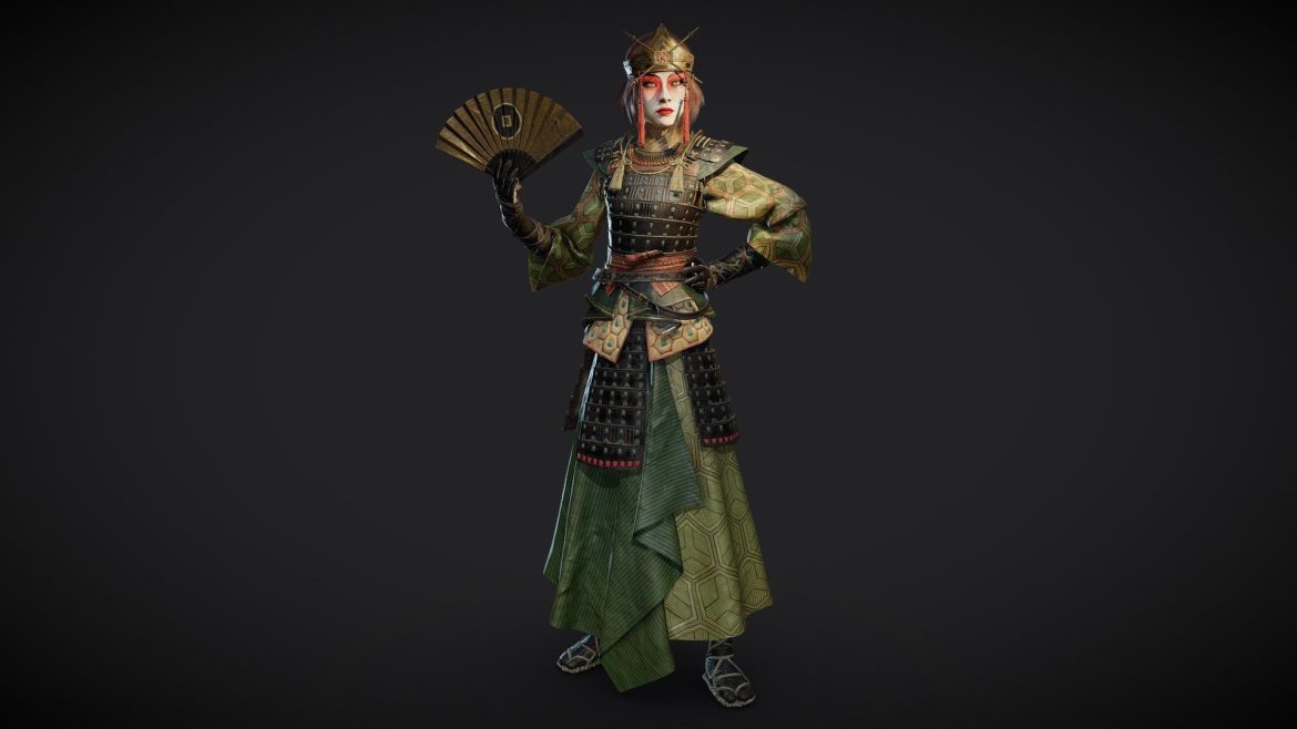 kyoshi warrior suki atla fanart 3d model
