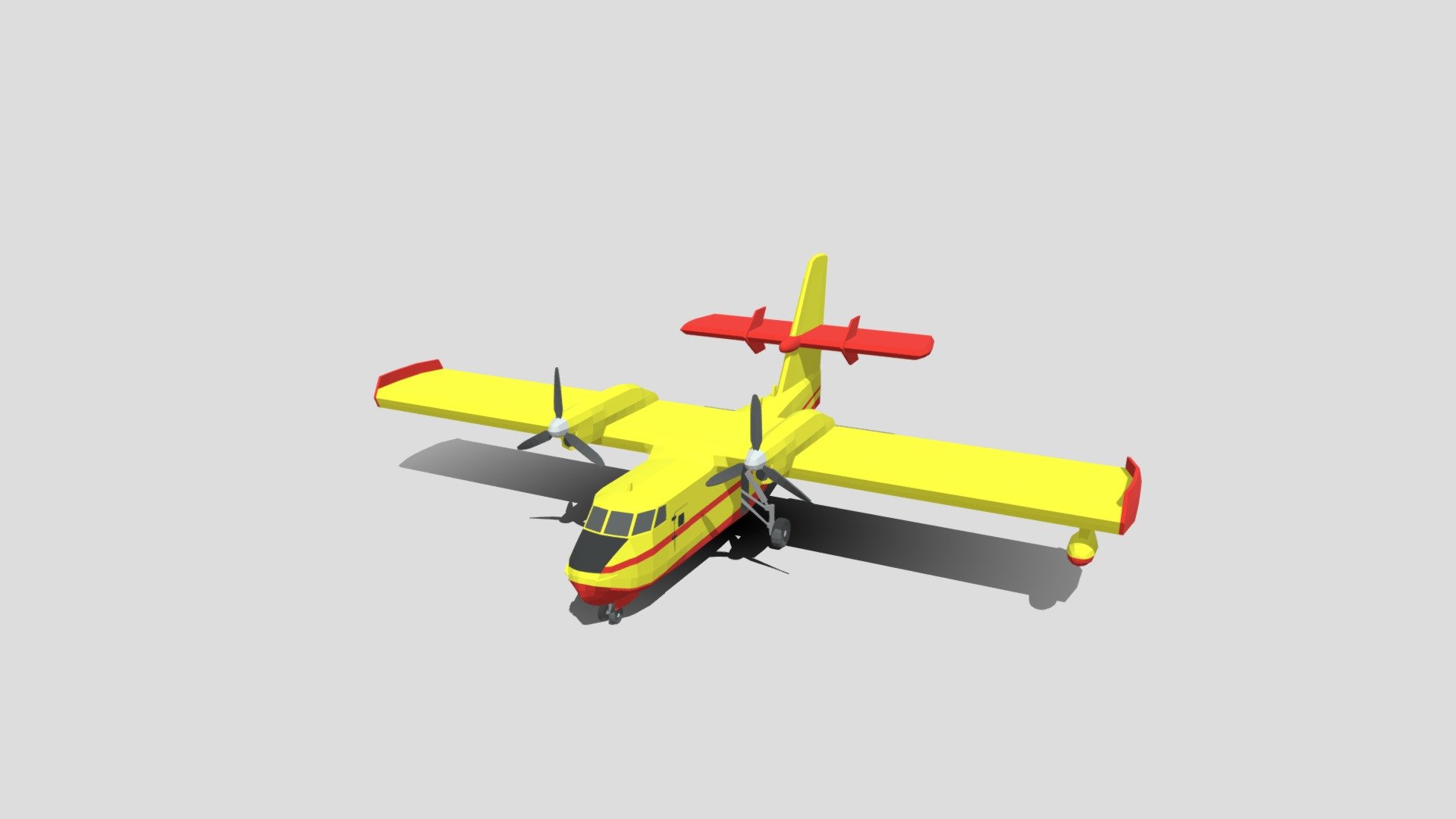 Low Poly Canadair CL 215