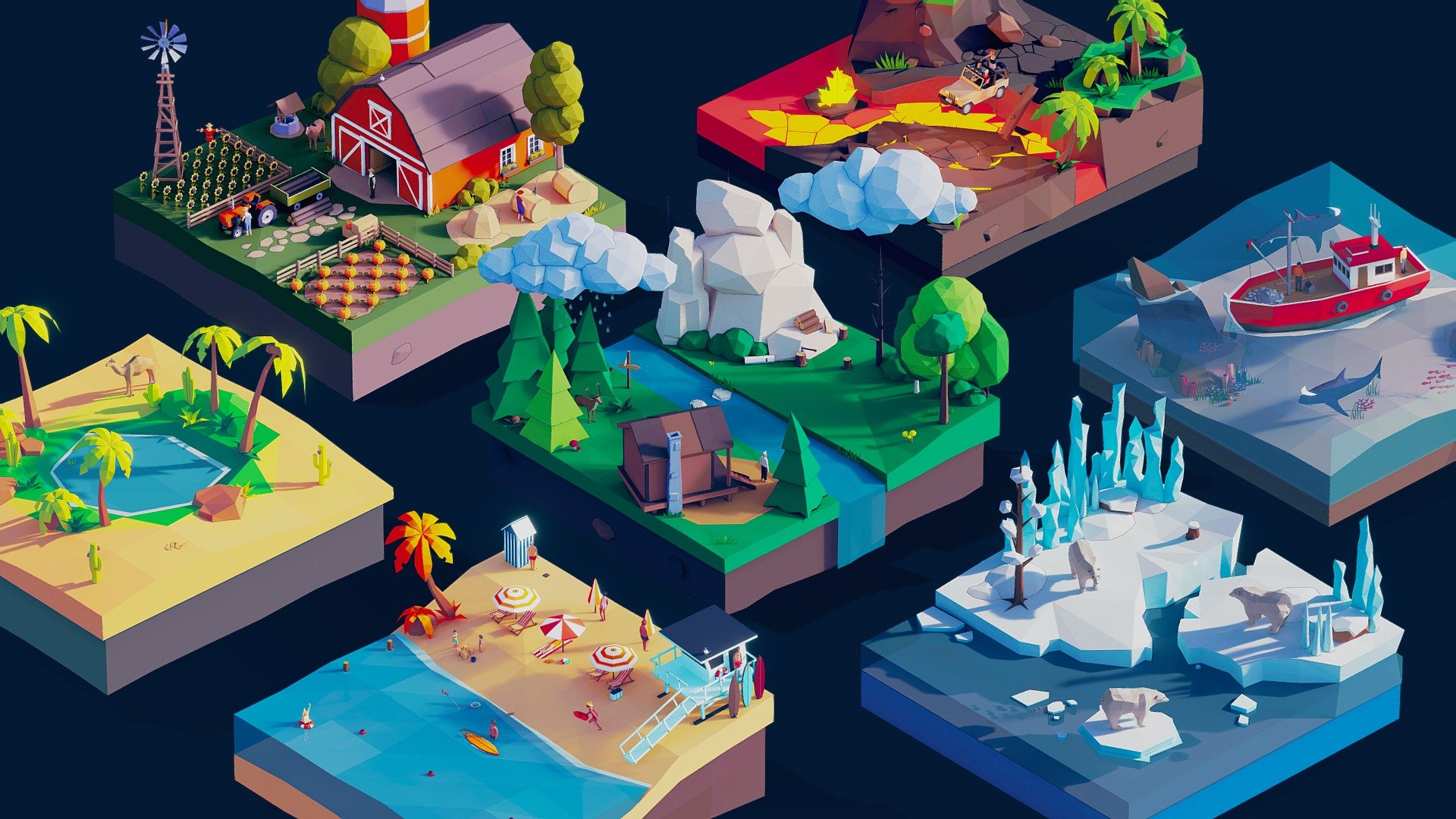 Low Poly Worlds vol. 2