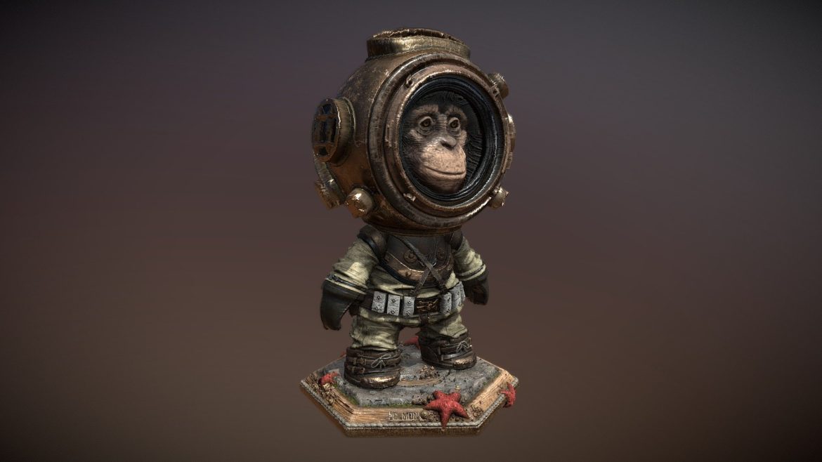 meet mat2 sea monkey 3d model
