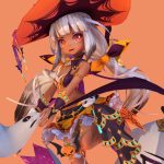 Megiddo Fantasy Character 3d Model - Megiddo Halloween fantasy character 3d model, a terrifying skeletal creature with glowing effects and tattered garments, ready for horror projects.
