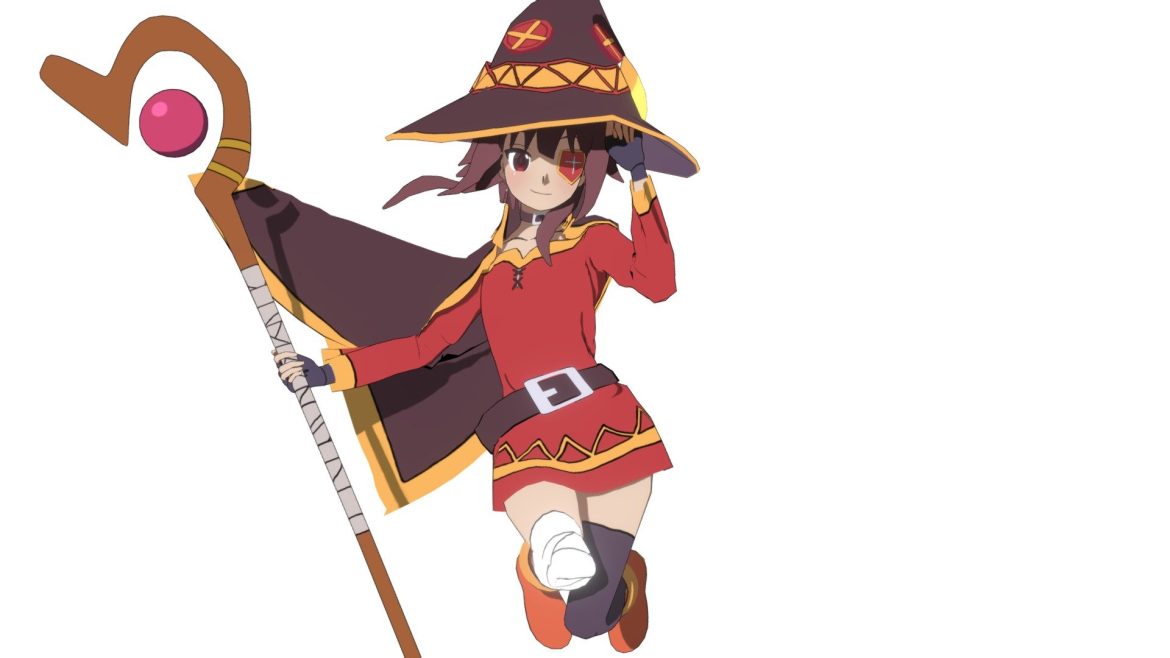 megumin konosuba 3d model