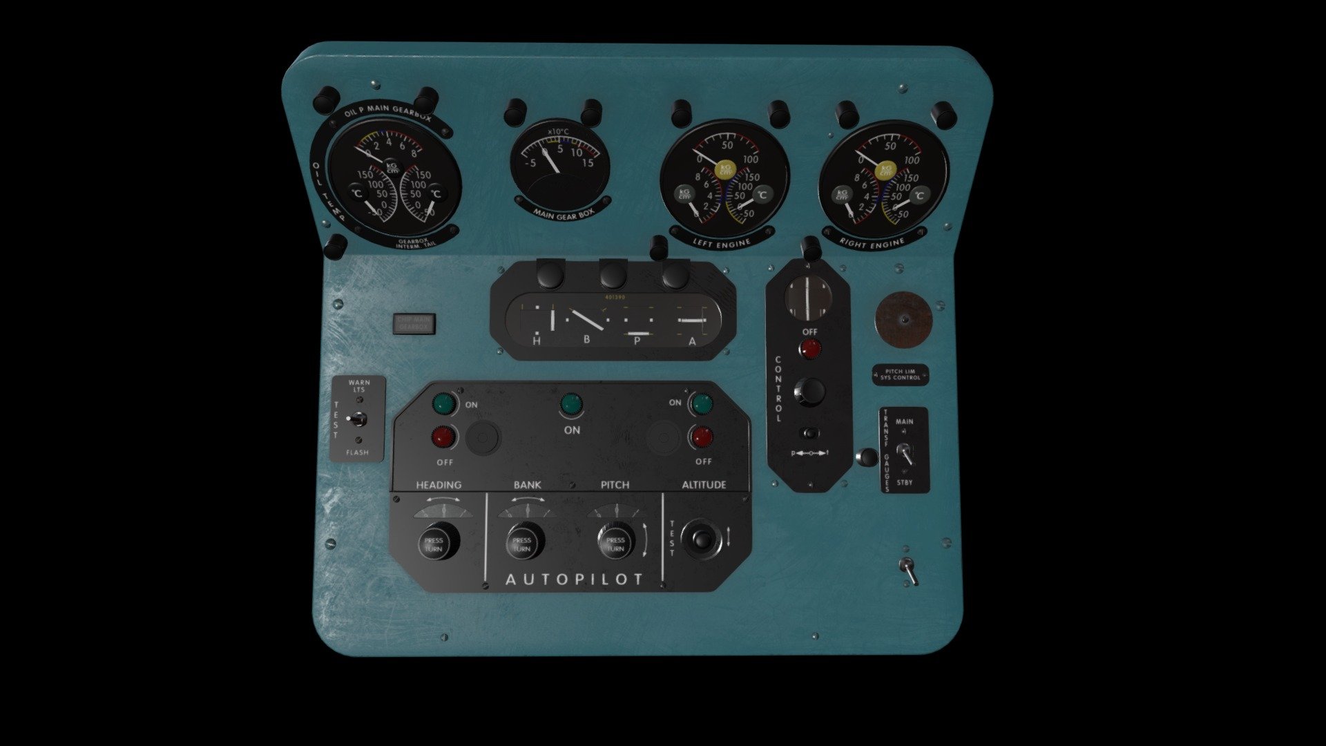Mi-8MT Mi-17MT Central Panels Board English