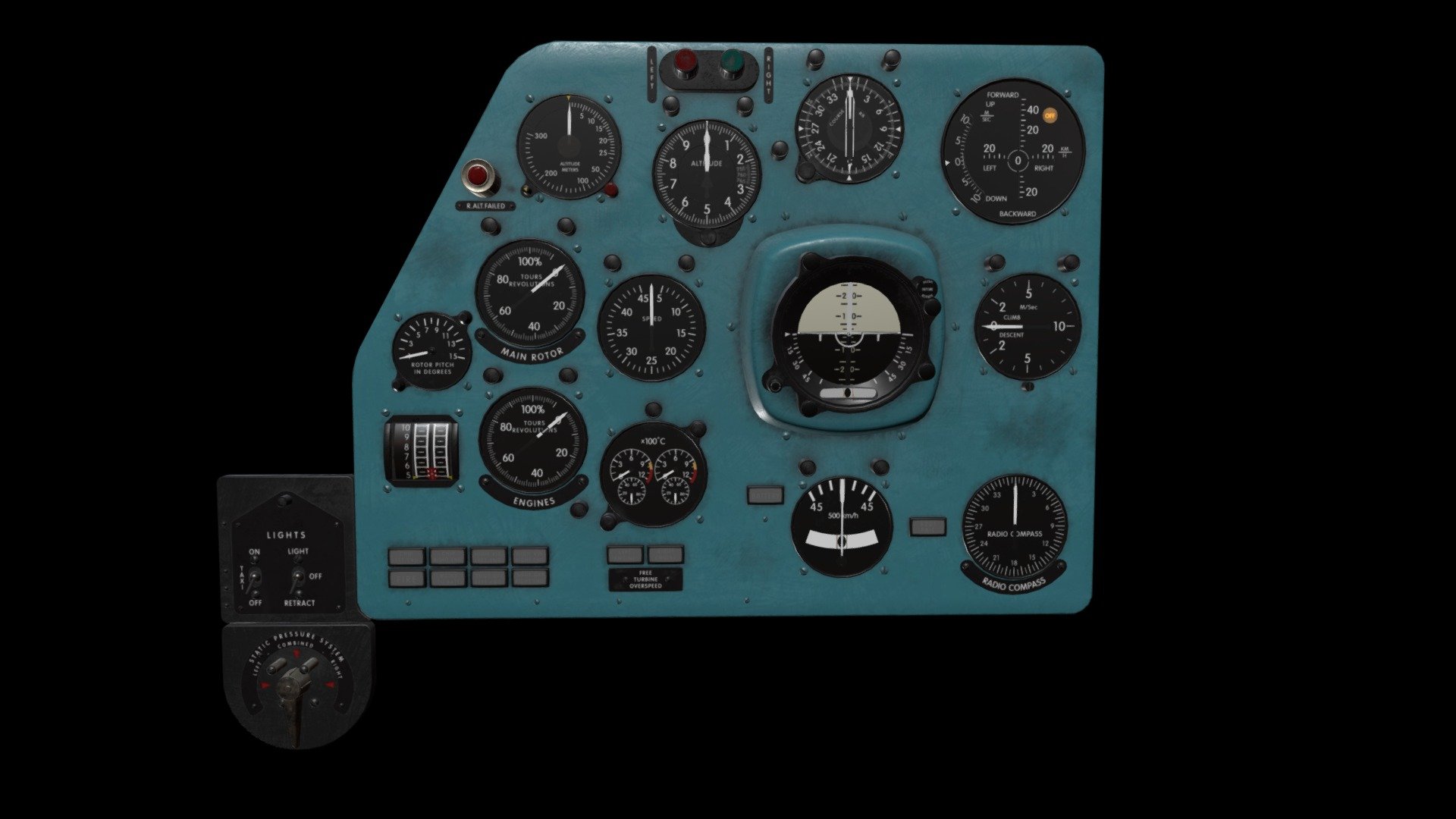 Mi-8MT Mi-17MT Left Panels Board English