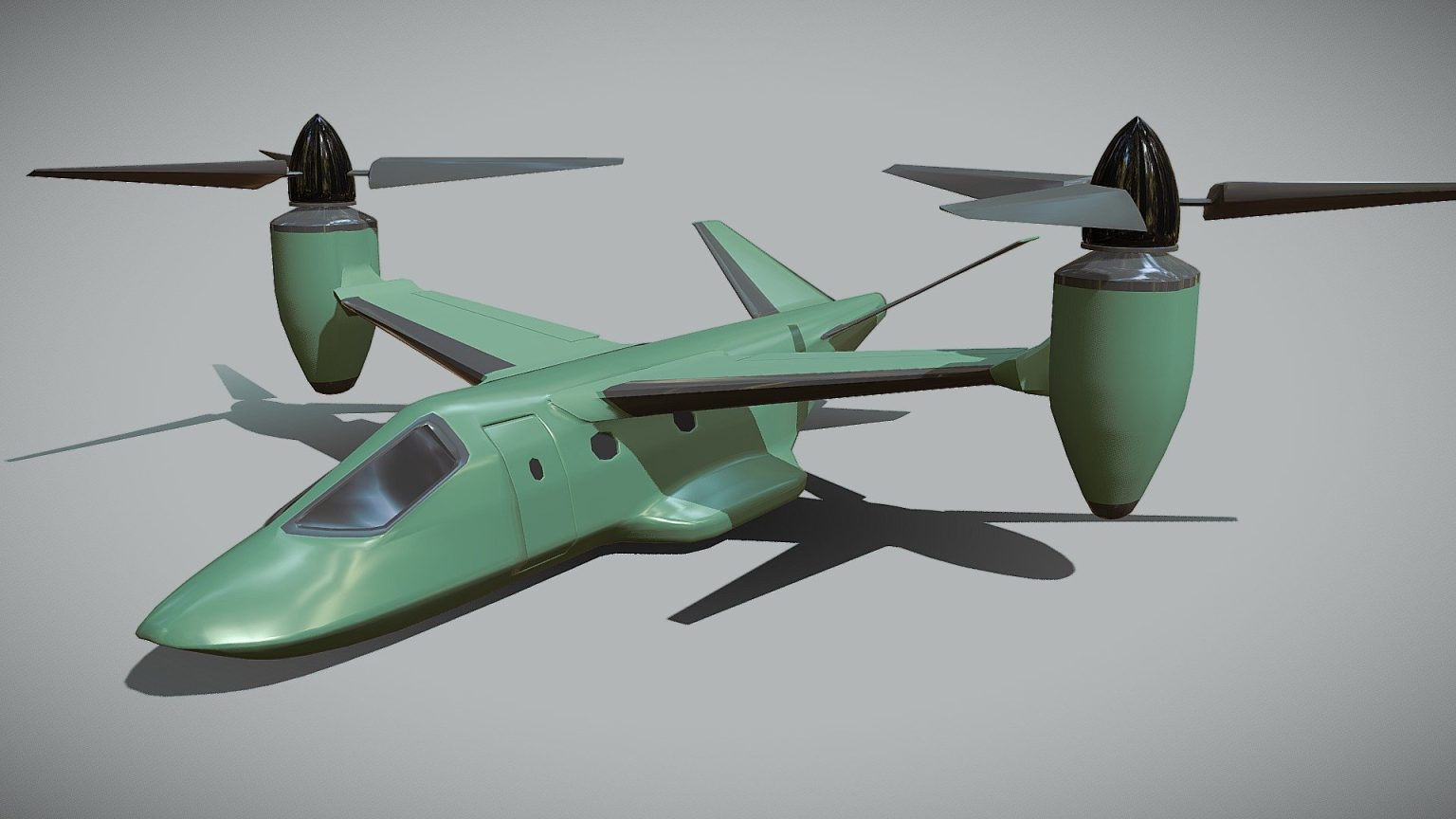 Military VTOL aircraft concept - deep3dsea