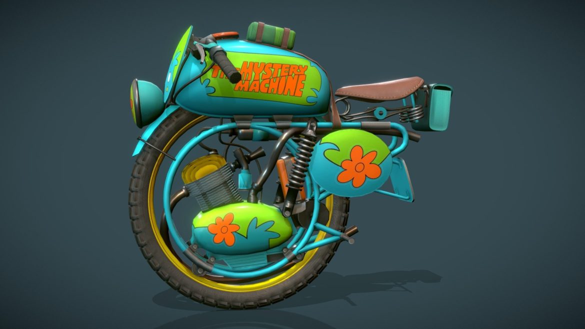 monobike mystery machine monobikechallenge 3d model