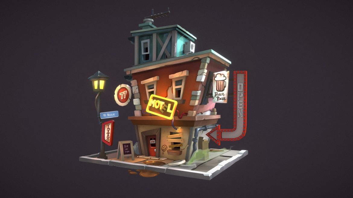 motel 3d model