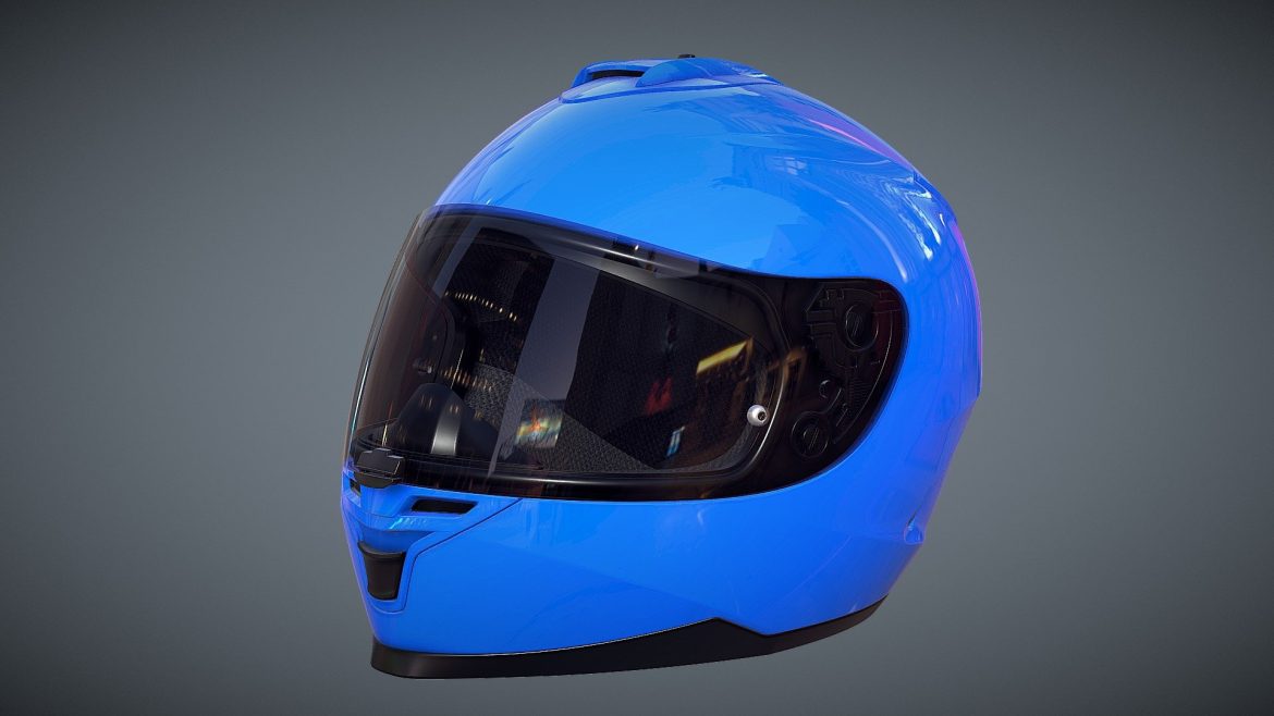 motorcycle helmet 3d model