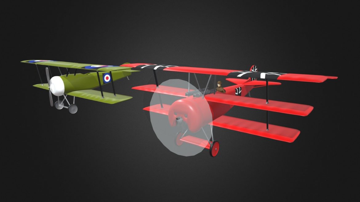 old planes 3d model