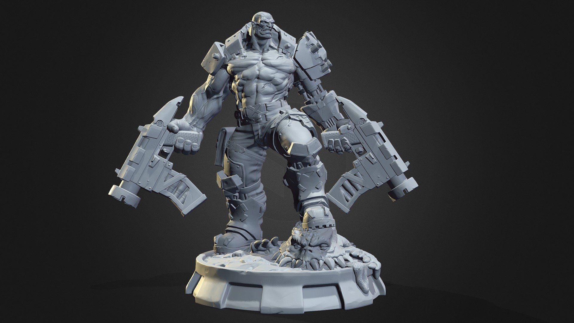Orc Cyborg for print