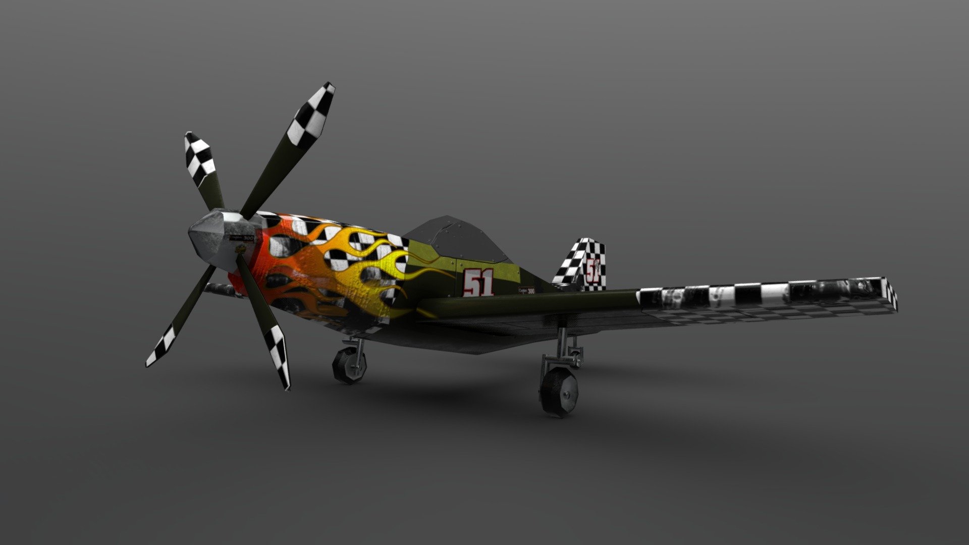 P51 Lowpoly