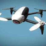 parrot bebop v2 3d model