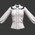 PBR Shirt – Lowpoly, midpoly and highpoly