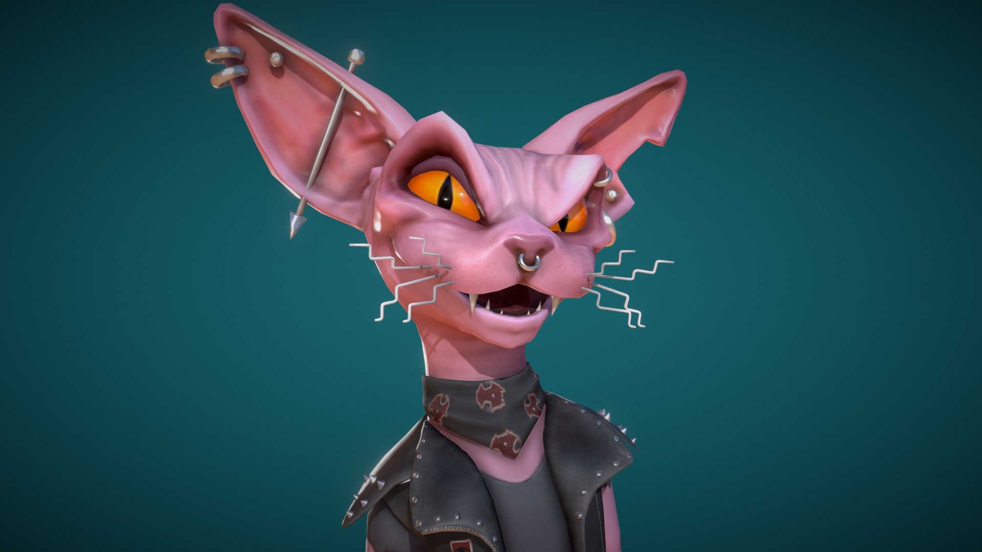 Punk Cat Deep3dsea