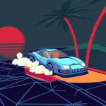 Retrowave LowPoly Car (Remake)