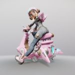 Sci-fi Scooter Girl