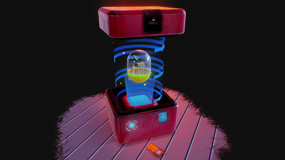 sci fi treasure chest edens ark of seeds 3d model