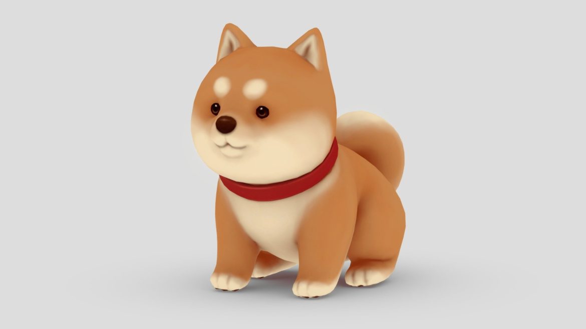 shiba 3d model