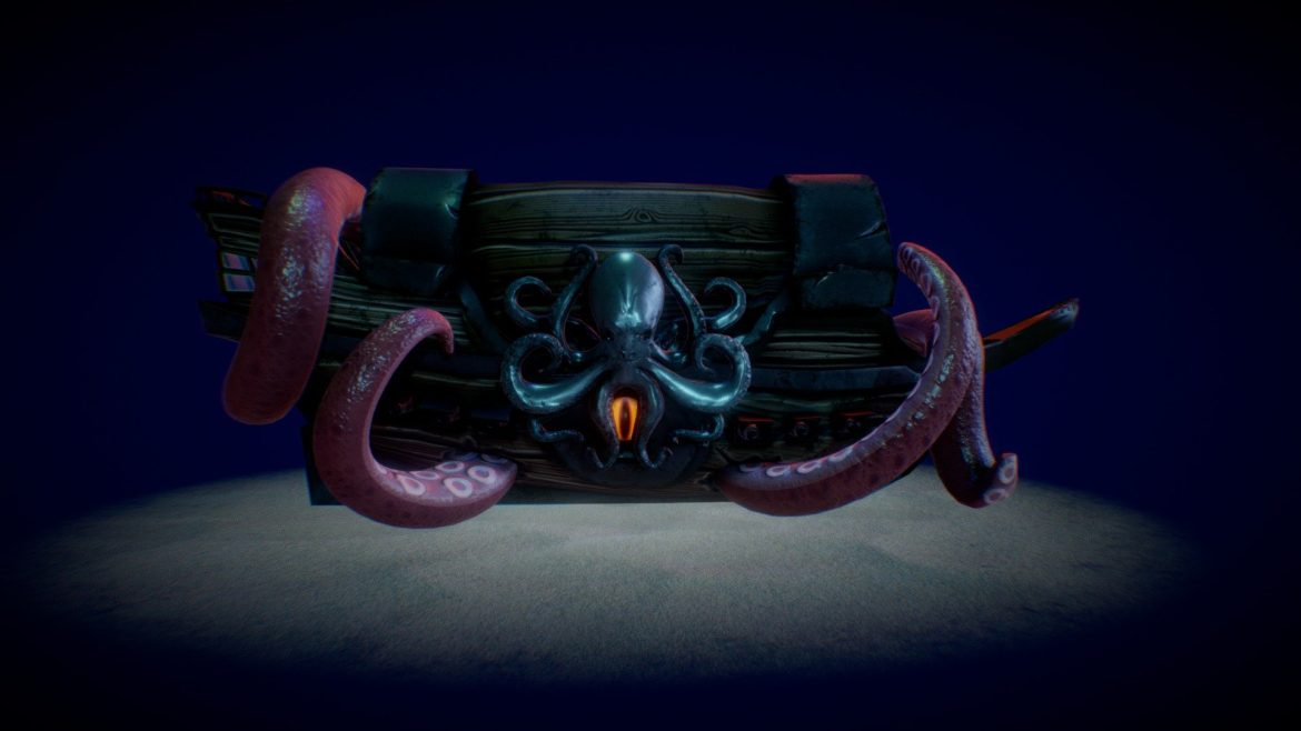ship of the kraken chest 3d model