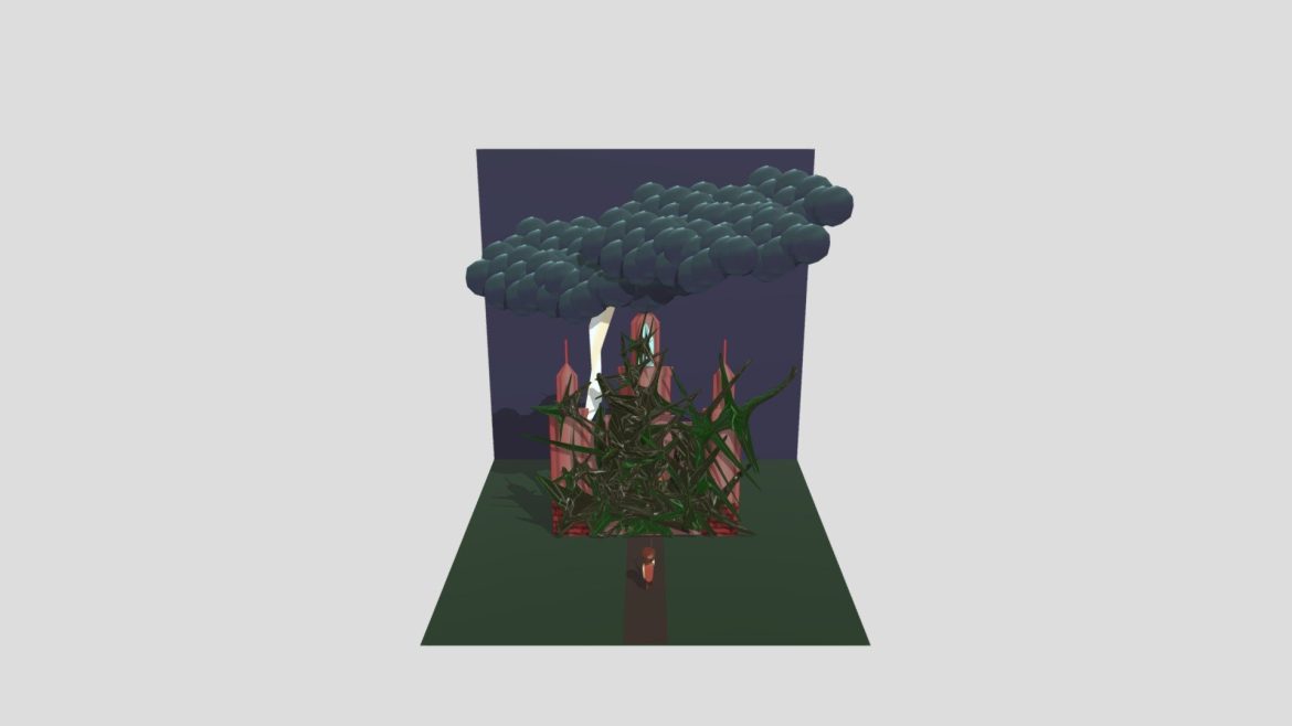 storybookscene sleeping beauty 3d model