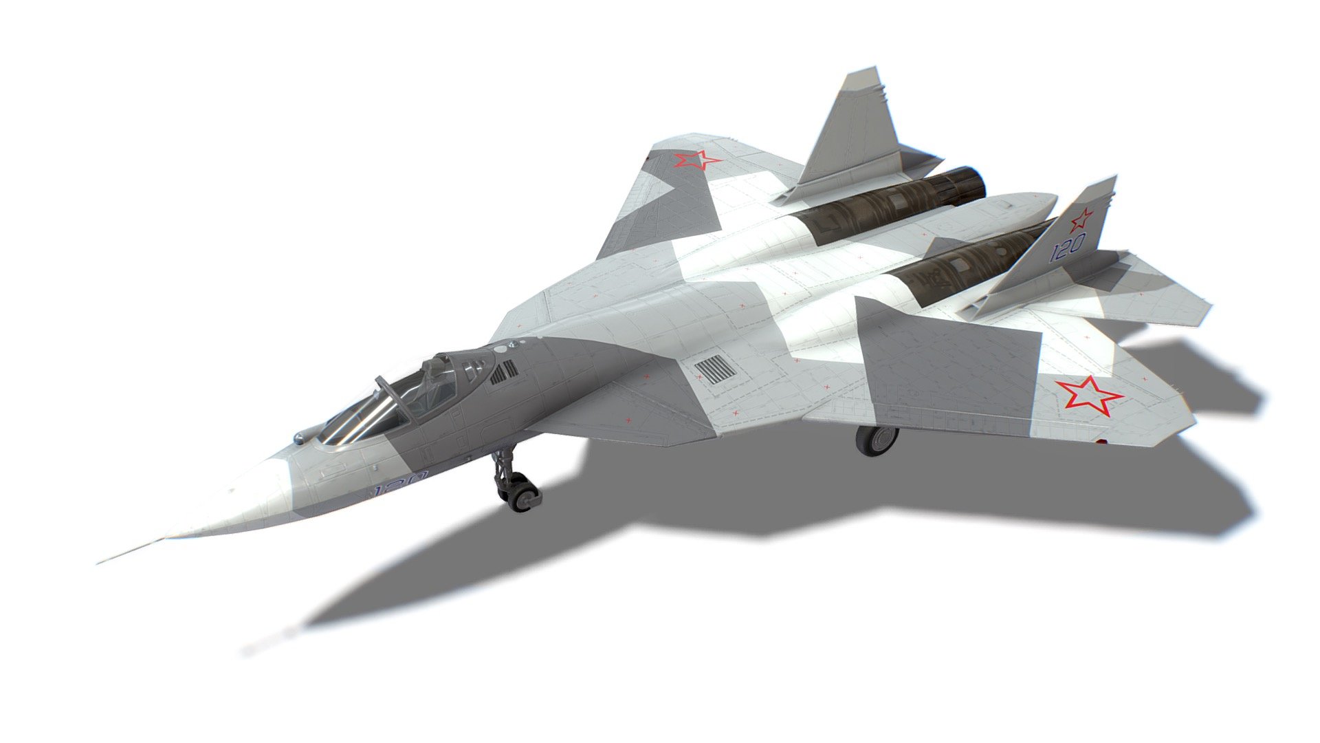 SU-57 Felon Jet Fighter Aircraft