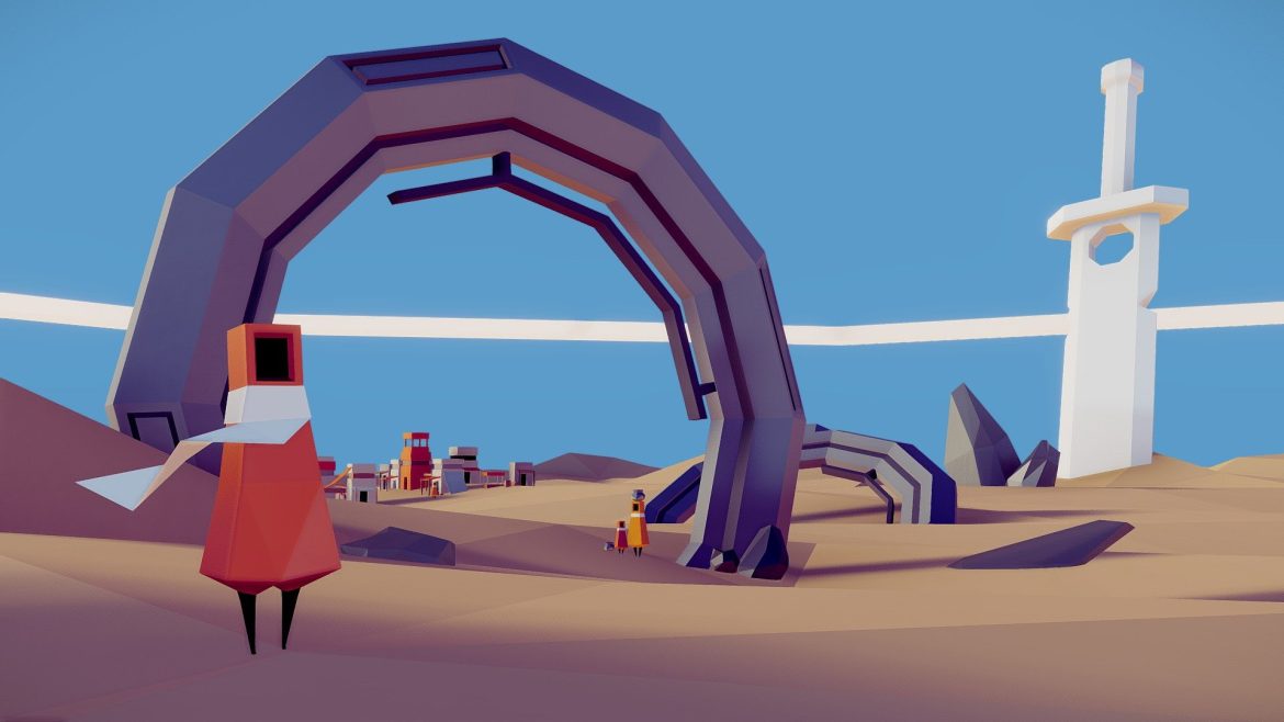 the forgotten sands low poly game level 3d model