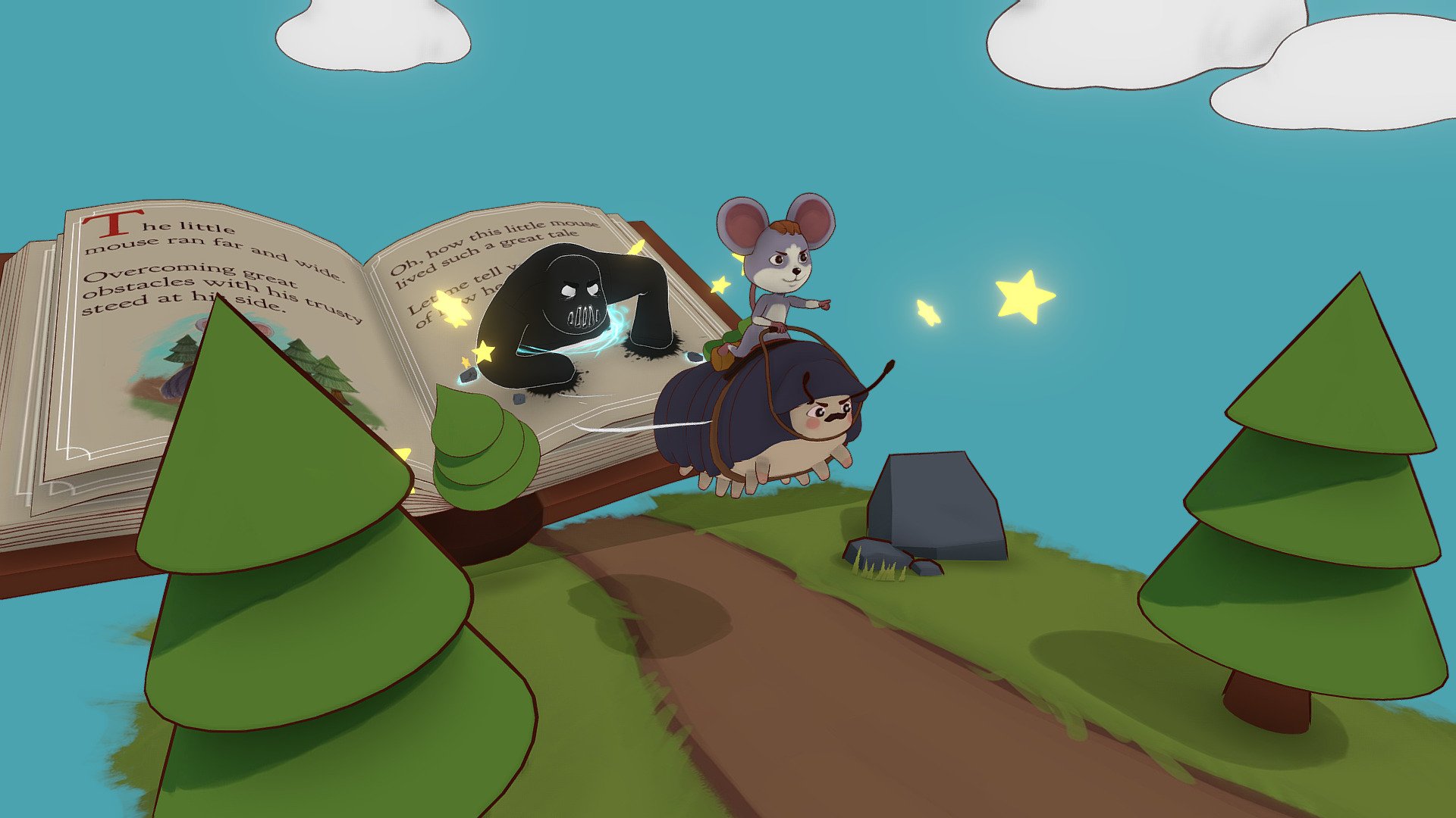 The little mouse and his trusty steed